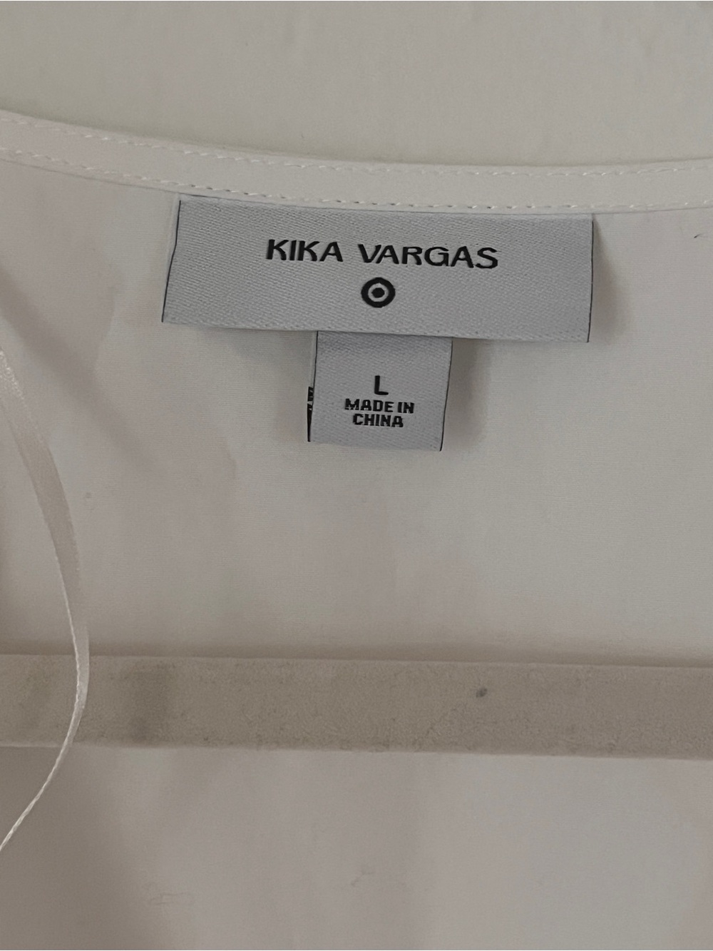 Kika Vargas White Wrap Peplum Blouse with Puff Sleeves - Picture 3 of 3
